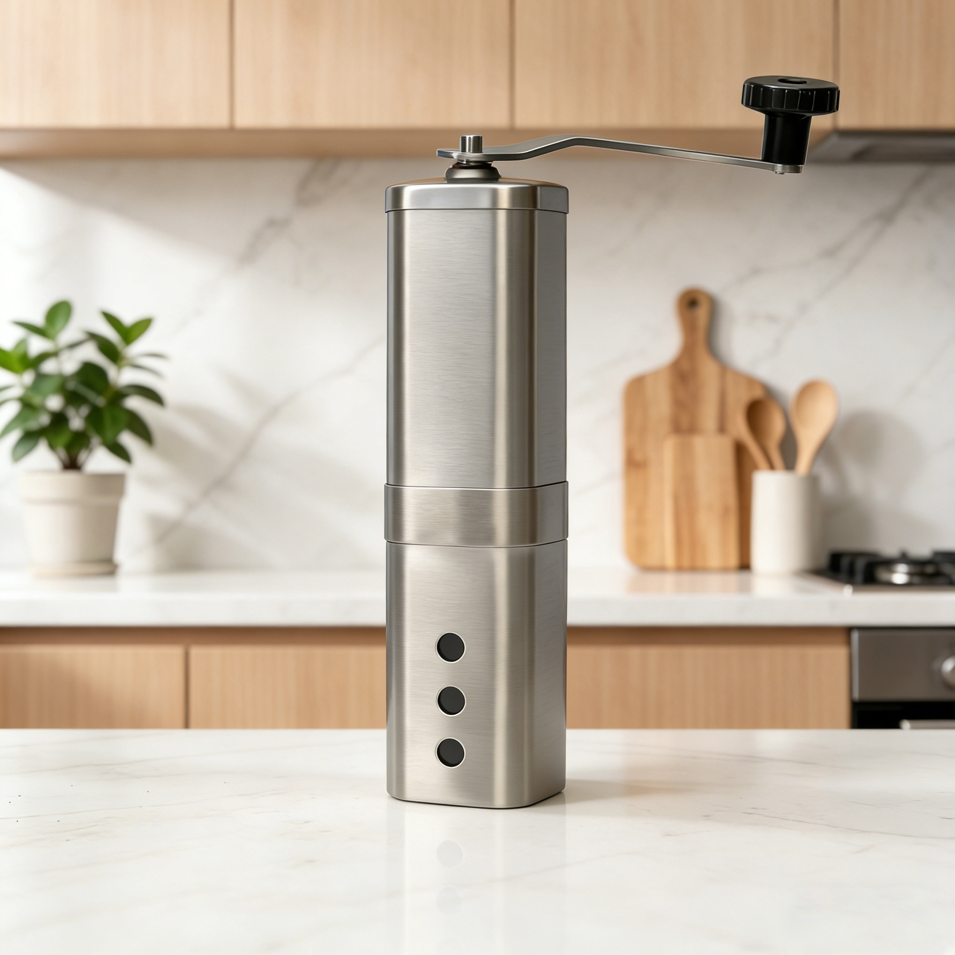 Directly Supplied from the Source Factory to Amazon, Stainless Steel Manual Coffee Grinder in Stock