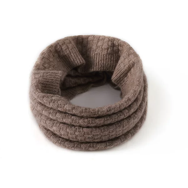 Wholesale autumn and winter cashmere neck warmers for men and women, thickened and warm, hooded scarves, cold-resistant, neck protection, and faux collar neck wraps
