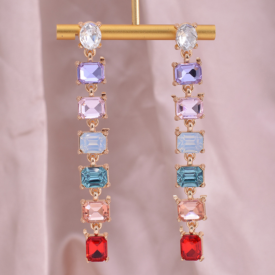 Fashionable geometric elegant trend universal fresh earrings