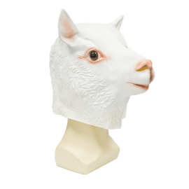 节日氛围幽默搞笑动物头套派对搞怪网络直播道具神兽羊驼乳胶面具