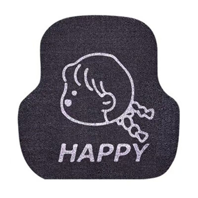Cartoon Car Anti-Slip Dust Removal Floor Mats Cute Bunny Wire Ring Anti-Dirty Floor Mats Single Piece Four-Season Universal Car Floor Mats