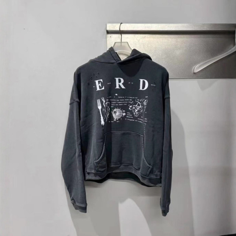 erd忧郁的富二代25ss战争角色水洗做旧连帽卫衣美潮宽松休闲帽衫|undefined