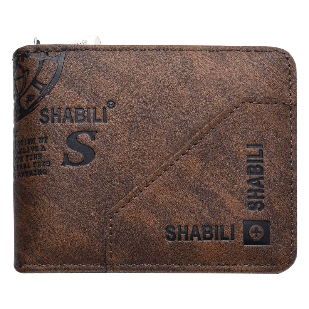Hot-Selling Men's Wallet with Zipper, Vintage Short Horizontal Style Leather Wallet, Factory Wholesale, European and American Short Style