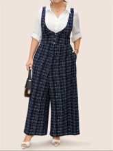 M 27851 Plaid Cross Back Romper ӡ������� �羳����ѷŷ����