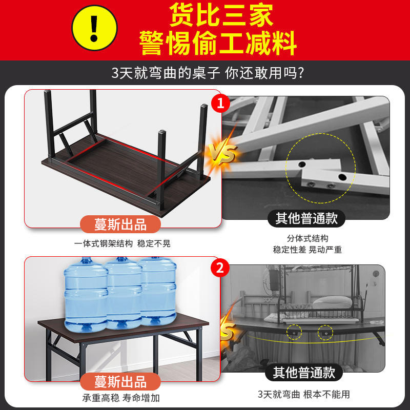 Mesa plegable, mesa para manicura, mesa de comedor sencilla, escritorio para computadora en casa, mesa larga, escritorio de entrenamiento, escritorio para casa de alquiler.