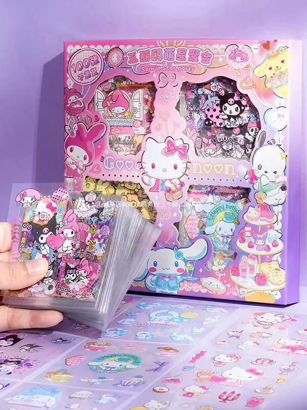 Sanrio, наклейка, подарочная коробка, детские наклейки, игрушка, планировщик