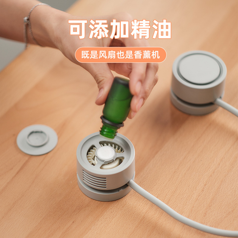 無葉首ファン携帯首ファン怠け者usb充電収納ケースミニ小ファンクロスボーダー|undefined