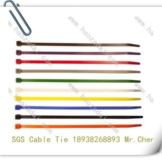 厂家自锁式尼龙扎带耐寒束线带空调扎带4.8x400MM塑料小号扎带