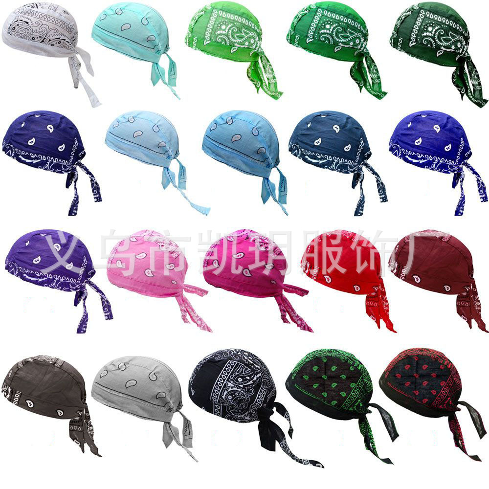 Multicolor Cotton Cashew Pirate Hat Hip-hop Hip-hop Hip-hop Hat Bicycle European and American Riding Cashew Hat