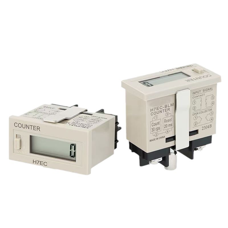 カウンター電子デジタル表示工業通電タイマーH7ETオンオフ電気記録器は電源H7EC-BLMを持っています。|undefined