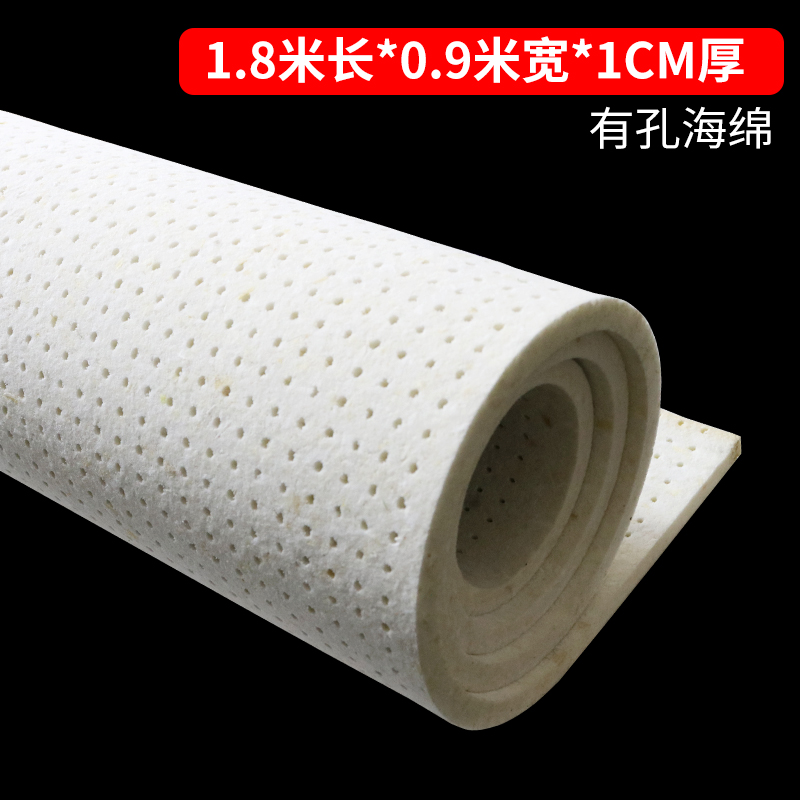 1.8m long x 0.9m wide (1cm thickness)