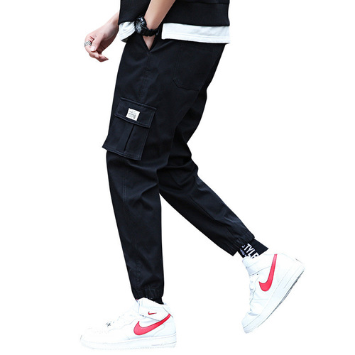 Men's Casual Pants, Loose Fit, Trendy Brand, Instagram Style, 2024 Spring/ Autumn New Arrival, Ankle-Tight Workwear Trousers, Men's and Teenagers' Long Pants