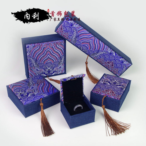 Wave flower tassel jewelry box ring pendant bracelet necklace packaging box jewelry gift box literary toy bracelet box