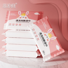 整箱批发便携式10抽小包湿巾宝宝擦屁屁卫生清洁湿纸巾广告湿巾