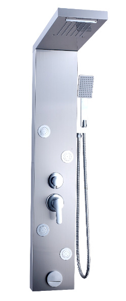 Pantalla inteligente de control de temperatura Pantalla de ducha multi-boquilla presurizada Pantalla de ducha de baño Pantalla de ducha de luz LED