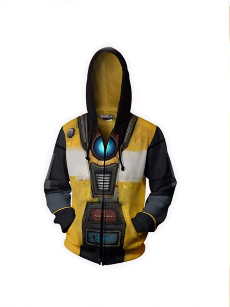 Новая внешняя торговля, игровая периферия Borderlands, толстовка с 3D цифровой печатью, мужская куртка с капюшоном, куртка для косплея