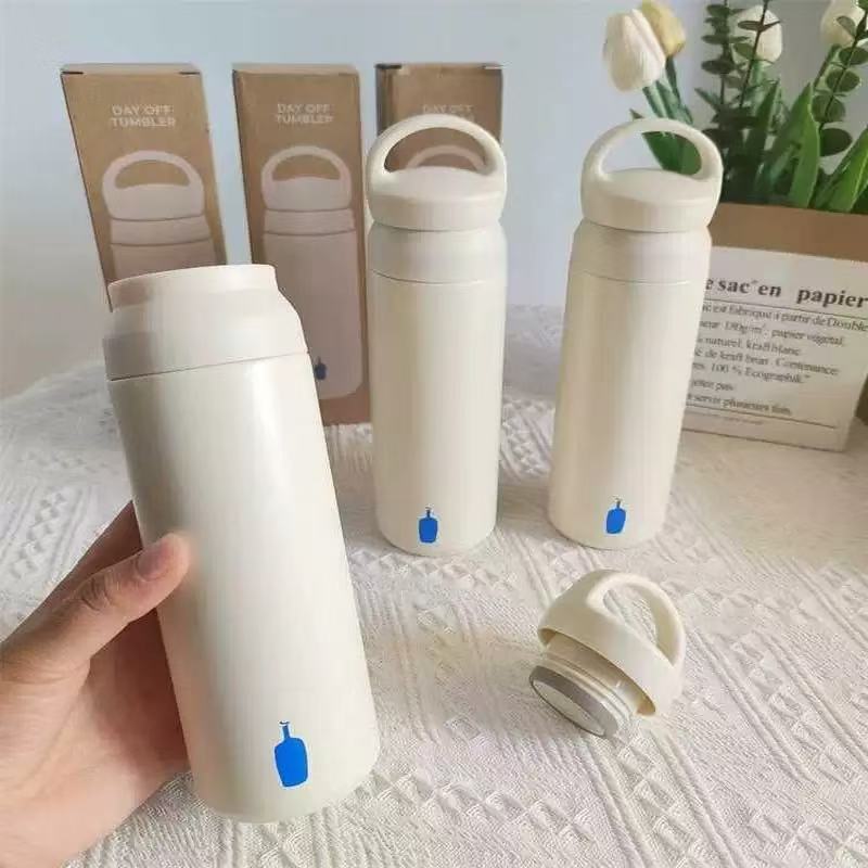 日本blue bottle蓝瓶咖啡杯集合锈钢陶瓷涂内胆层密封保温杯400mL|undefined