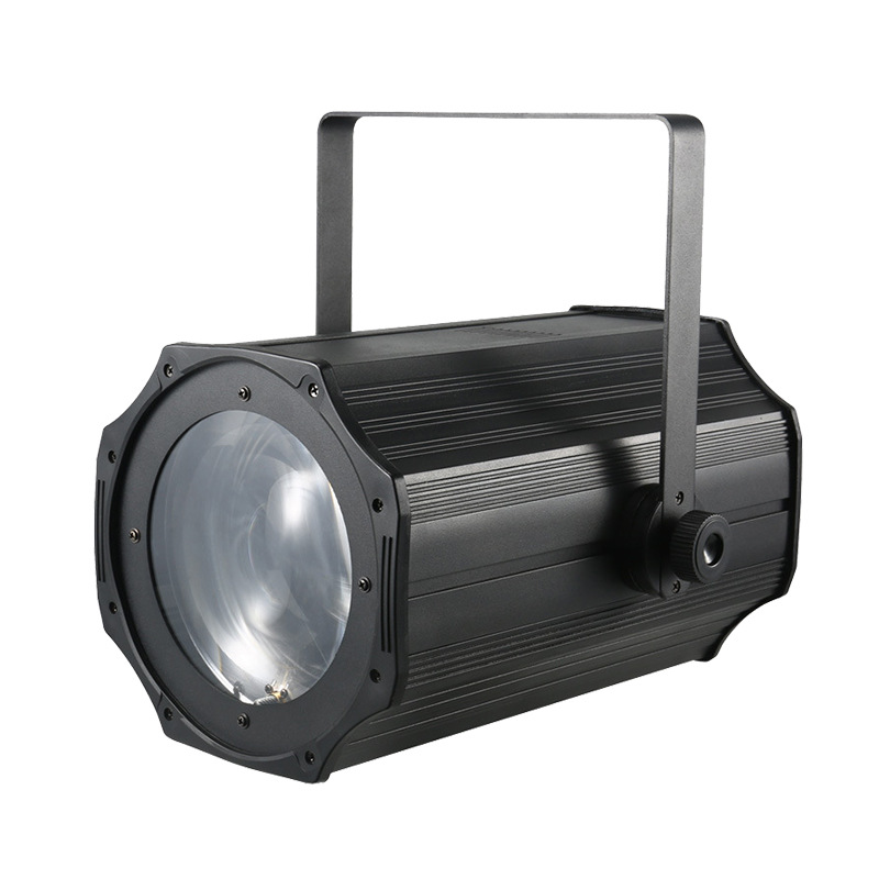 COB luz de superficie de enfoque foco led de larga distancia 200w giratorio sacudiendo la cabeza iluminación de escenario foco de luz de relleno al por mayor