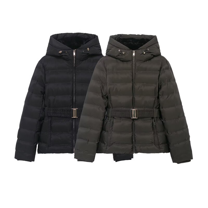 Cross-Border European and American Clothing Aliexpress Popular Fashion Casual Simple Slim Waterproof Windproof Hooded Thick Jacket Cross-Border European and American Clothing Aliexpress Popular Fashion Casual Simple Slim Waterproof Windproof Hooded Thick Jacket