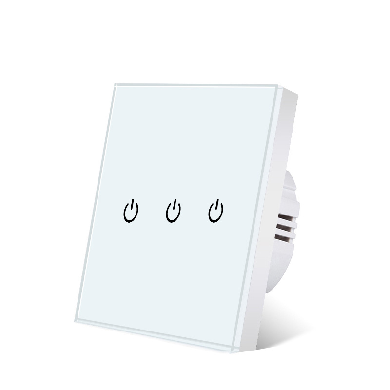 Core-shaped white triple-open white background