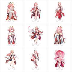 原神周边16CM八重神子亚克力立牌二次元可爱桌面摆件二创周边