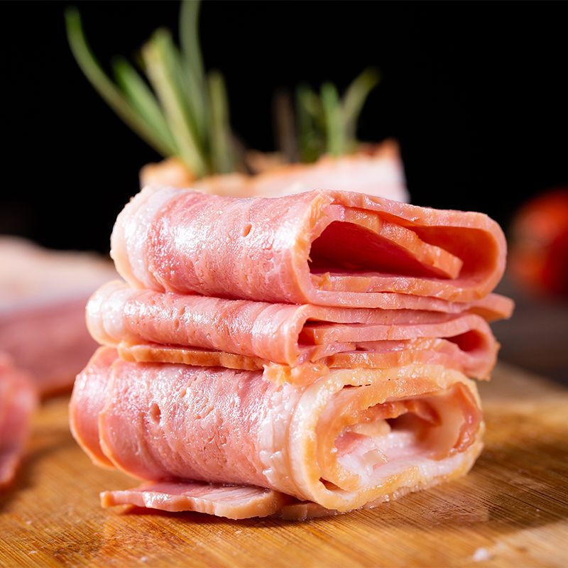 Xurui Classic Fried Bacon 200g Pizza Breakfast Home Western-Style Hand Pancake Bbq Ingredients Wholesale Barbecue