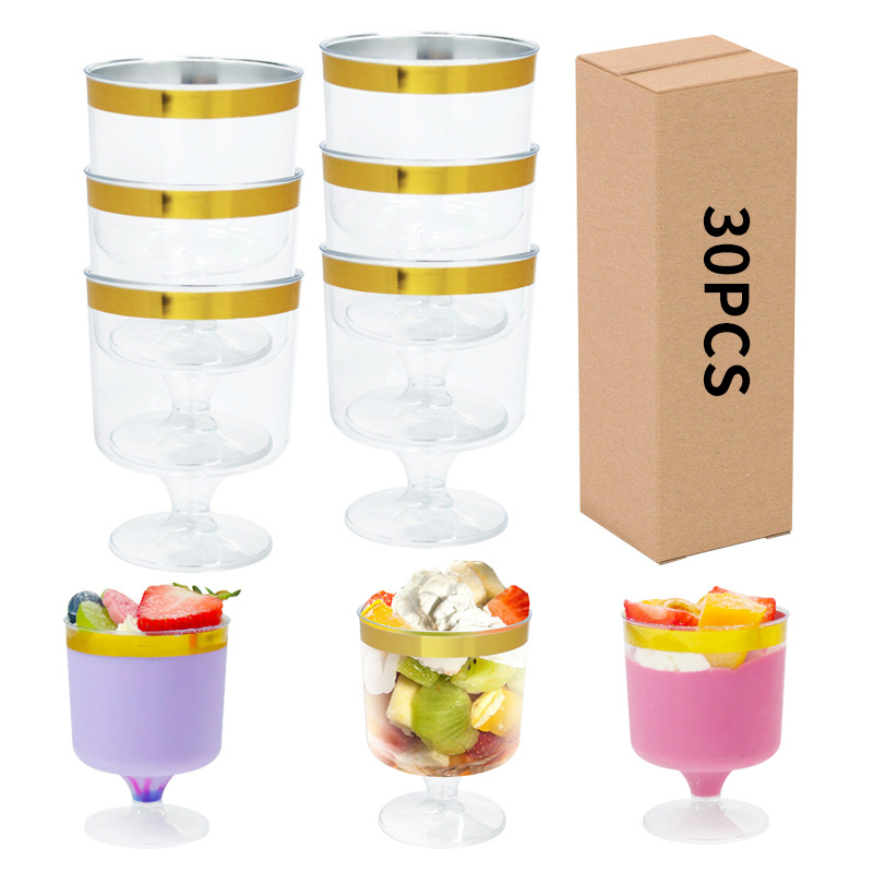 2021년형 와인잔 (금테) 30개/종이상자 포장