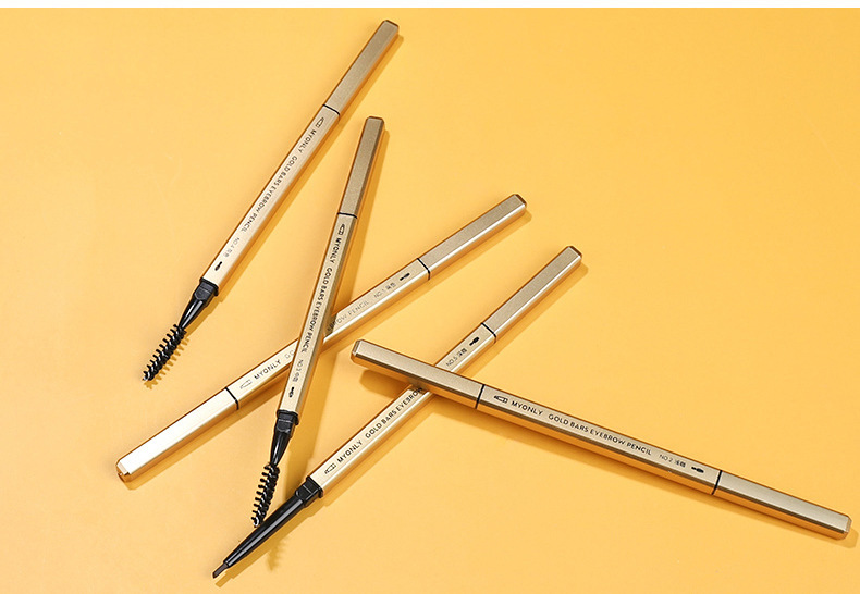 Maiouli's small gold bar, small gold chopsticks, double-ended eyebrow pencil is waterproof, sweat-proof, long-lasting without smudging, naturally extremely fine, and each tip is distinct undefined