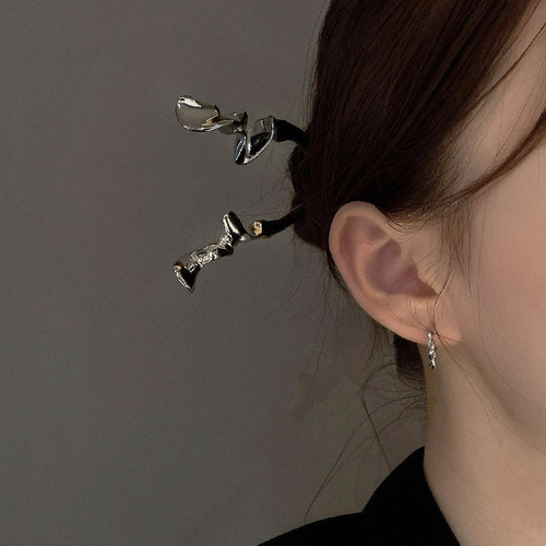 New Chinese style simple modern metal hairpin cold style high-end female Hanfu hairpin ancient style cheongsam hairpin