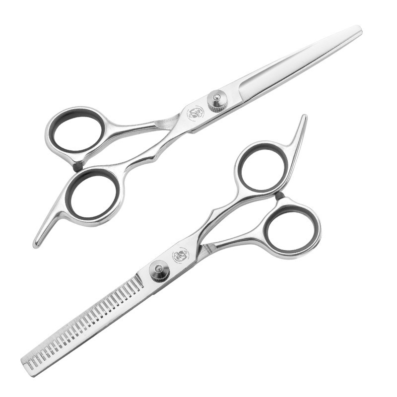 Tijeras de peluquería profesionales de acero inoxidable – juego para corte, flequillo y afinado, uso doméstico y profesional, al por mayor