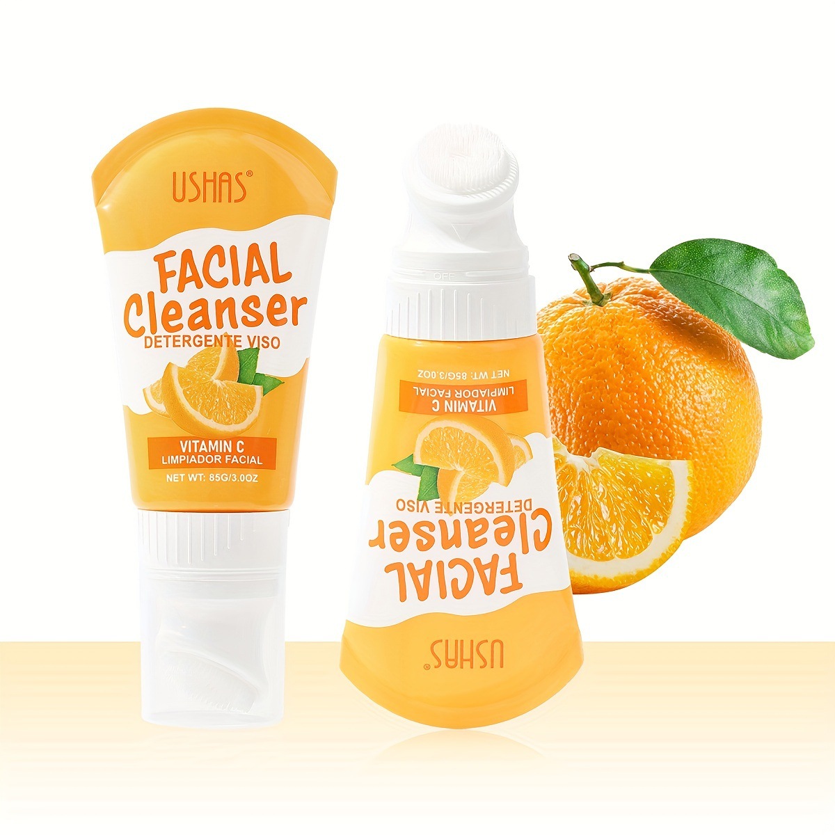 USHAS Limpiador facial espumoso limpiador de punto transfronterizo europeo y americano Limpieza profunda HA315-HA317 suave y agradable para la piel