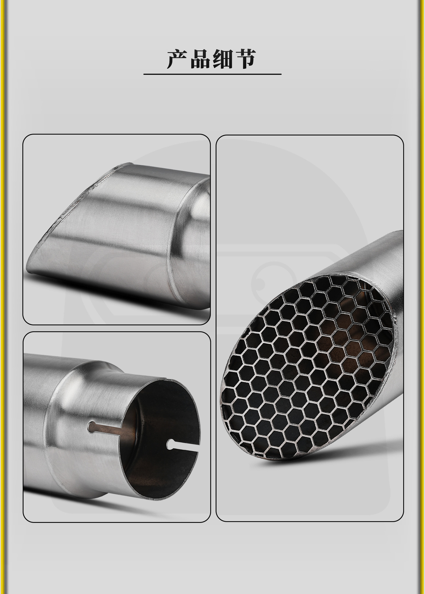 Kawasaki Z900 17-24 Model Motorcycle Modified Exhaust Pipe Small Mesh Tip Racing Tailpipe Dedicated Stainless Steel Tail Section