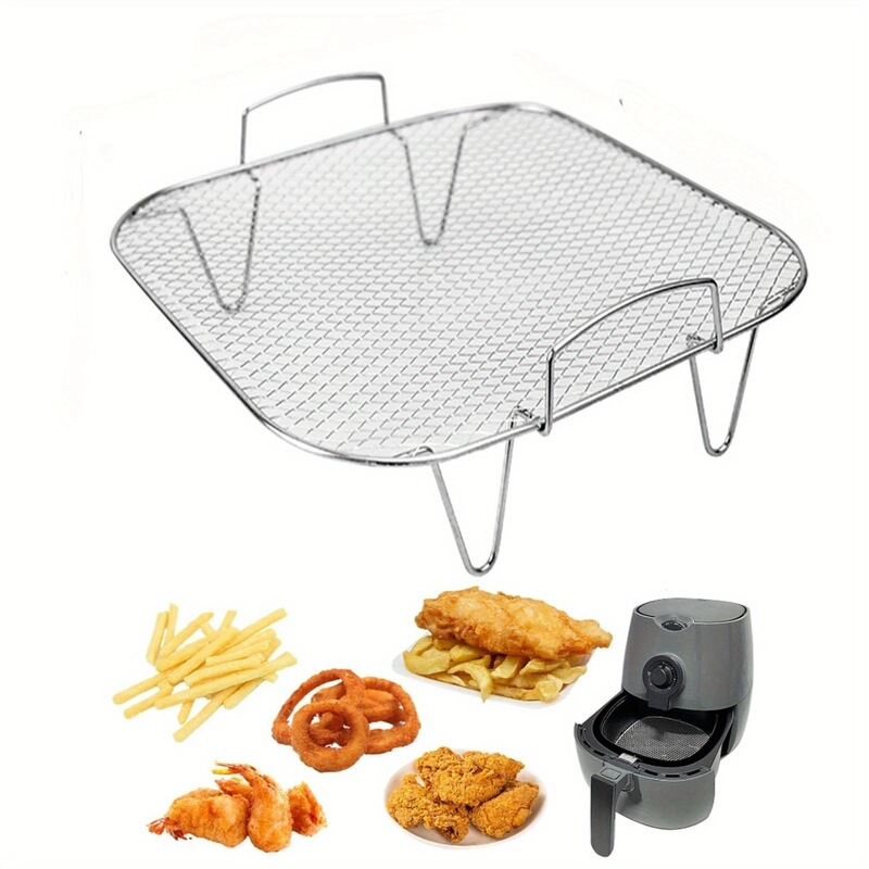 in stock air fryer accessories stainless steel square air fryer grill suit air fryer grill net steaming net in stock air fryer accessories stainless steel square air fryer grill suit air fryer grill net steaming net