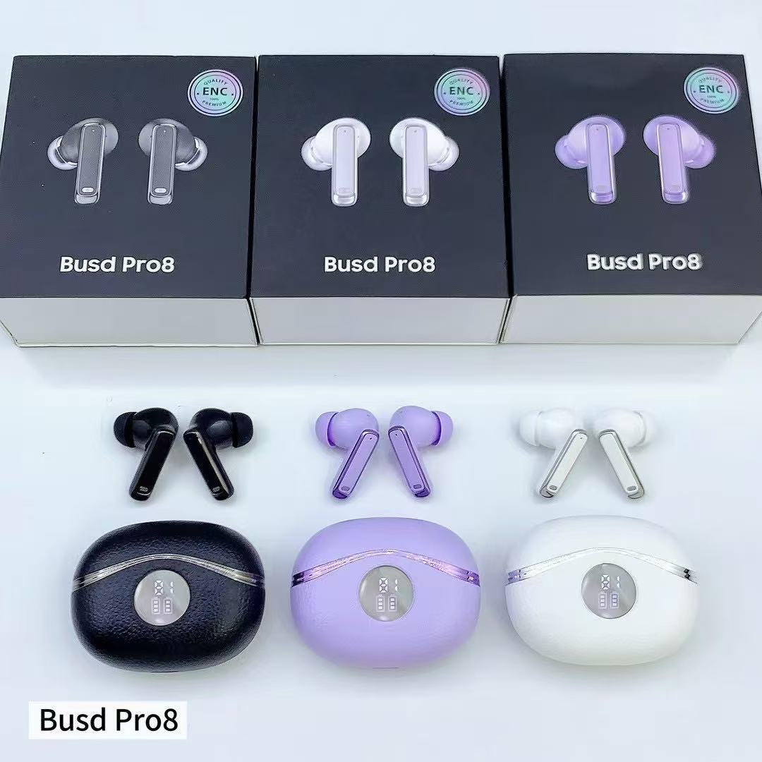 Nuevos productos de comercio exterior Busd PRO8 auriculares Bluetooth inalámbricos TWS auriculares deportivos para juegos unisex en los oídos image 1