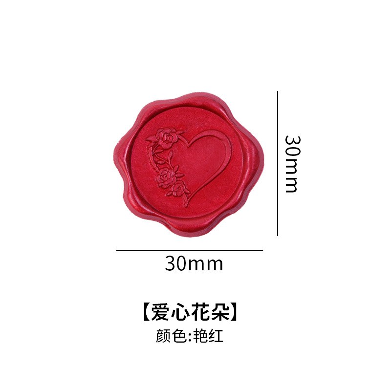 sello de cera en relieve sobre carta de amor tarjeta postal sello pegatinas de regalo sello de cera sello de cera sello de cera impresión de pintura de fuego
