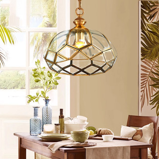 American-Style All-Copper Foyer Ceiling Light, Simple Modern Corridor Hallway Light, Creative Entrance Hall Balcony Light H11C