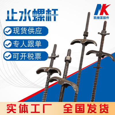 厂家供应穿墙止水螺栓 建筑固定模板t型穿墙丝 14三段式止水螺杆