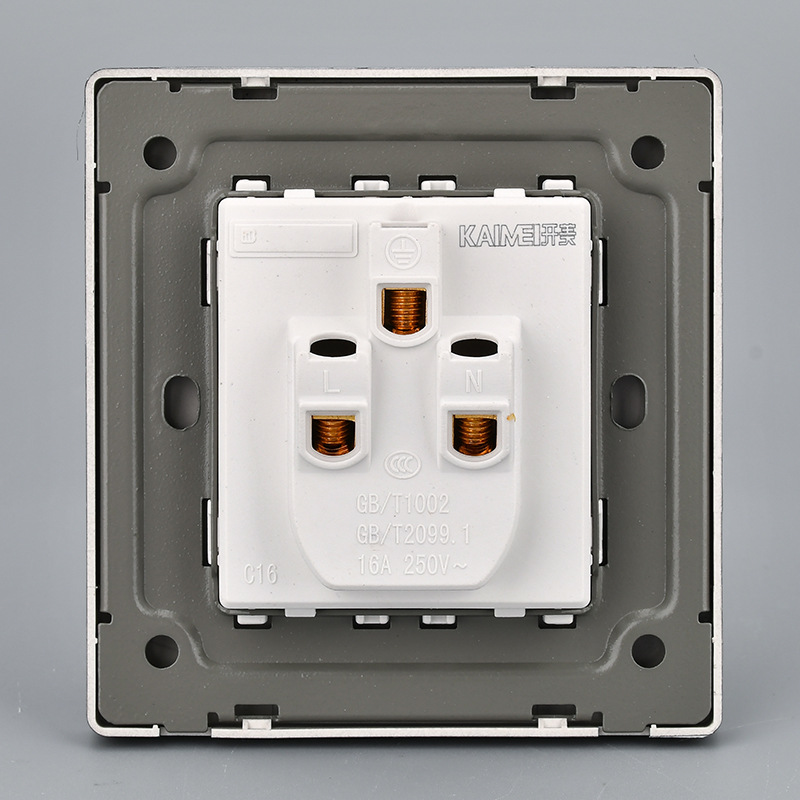 White Model 86 Wall Switch and Outlet Panel for Home Use, Large Plate, Surface-Mounted, Five-Hole Outlet, Concealed Wiring Cover, Factory Wholesale