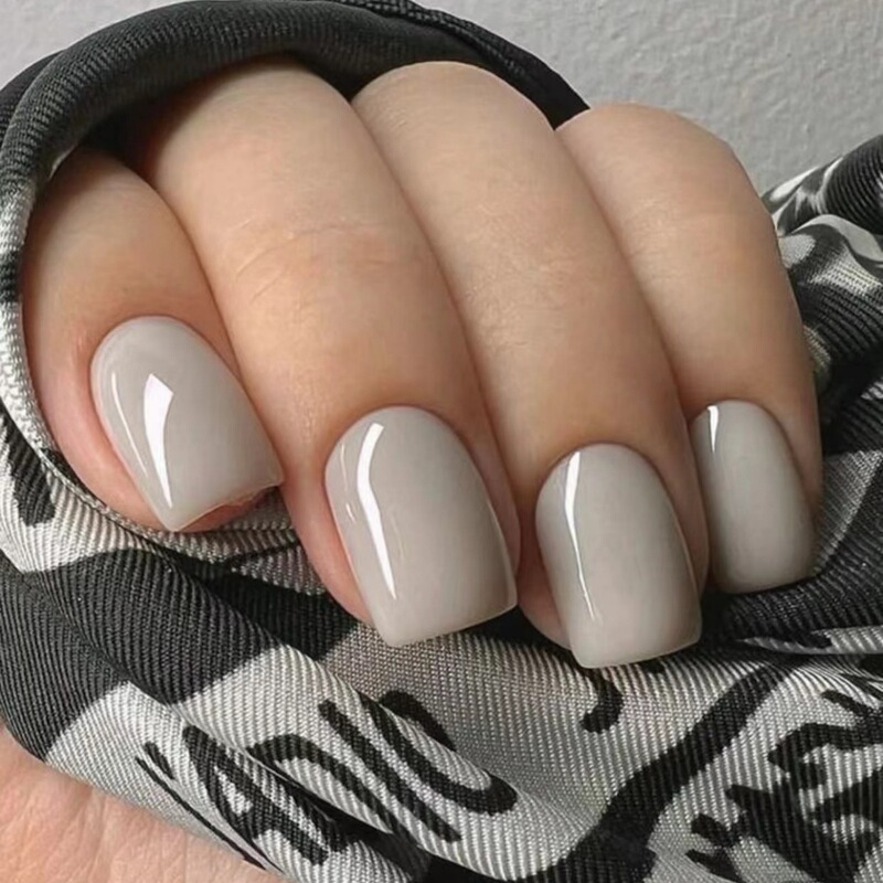 Europe and the United States new cross-border nude White wearing armour foreign trade press fingernails press on nails