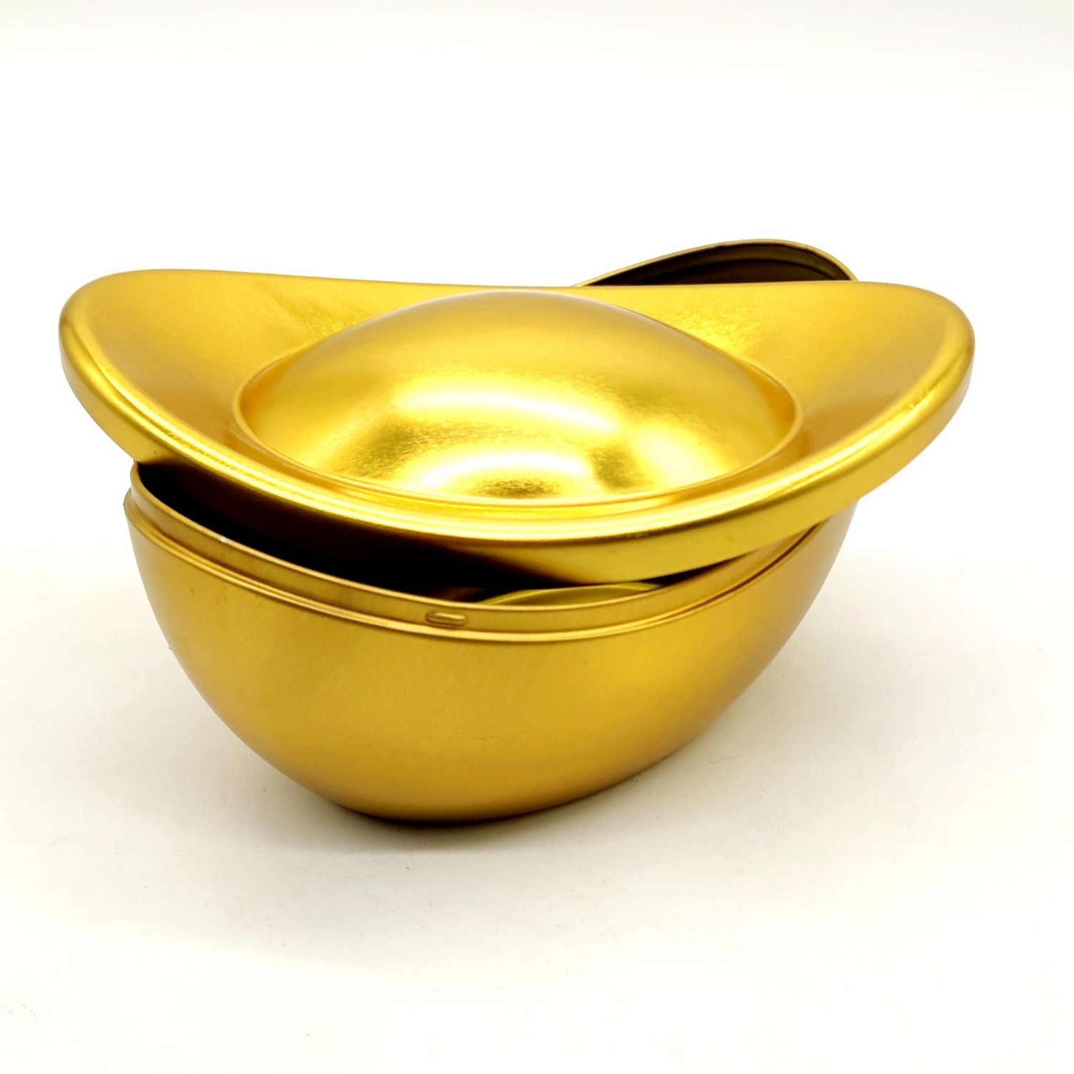 仿真金元宝铁罐 喜糖 糖果巧克力饼干烘培蛋糕 铁罐包装 样品专拍