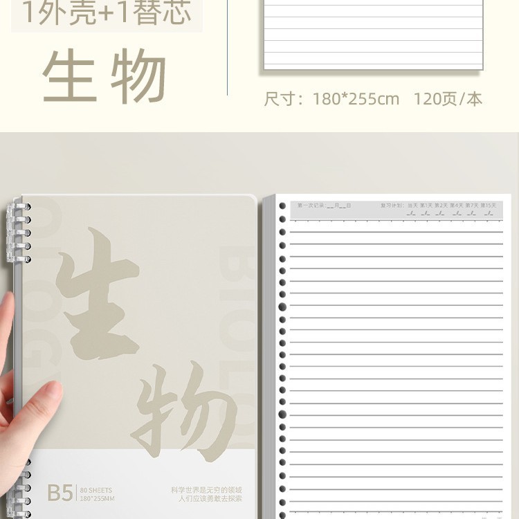 科目別ノート、ルーズリーフ、厚め、中学生専用、高校b5、フルセット、授業科目別、厚めルーズリーフ|undefined