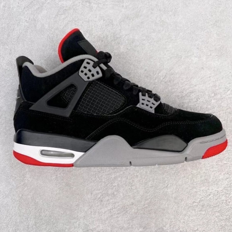 Putian Cross-Border Air4 Jordan Black Cement Paris Basketball Shoes with Air Cushion for Sports and Running