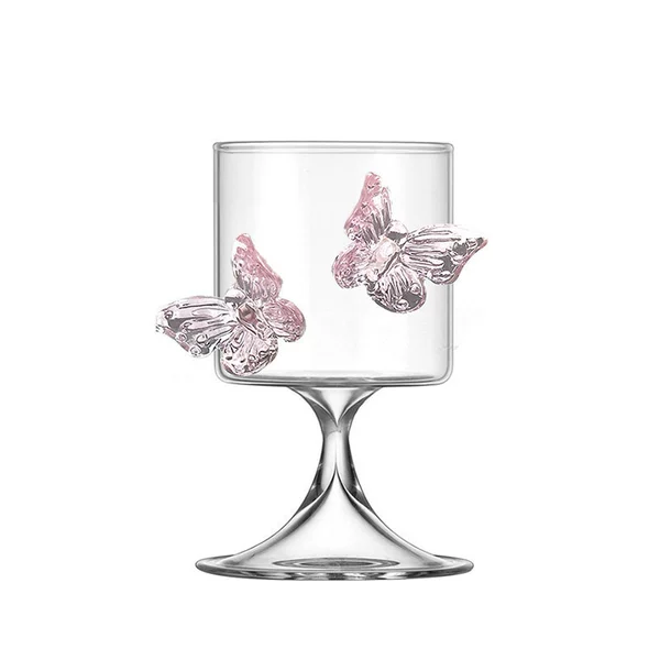 Glossy butterfly cup
