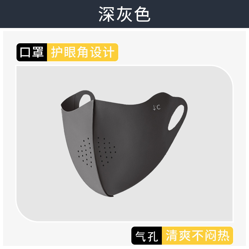 2025 máscara solar multifuncional para proteger la cara, protector de cuello, protector de ojos, máscara de esquina de ojos de hielo transpirable, máscara delgada