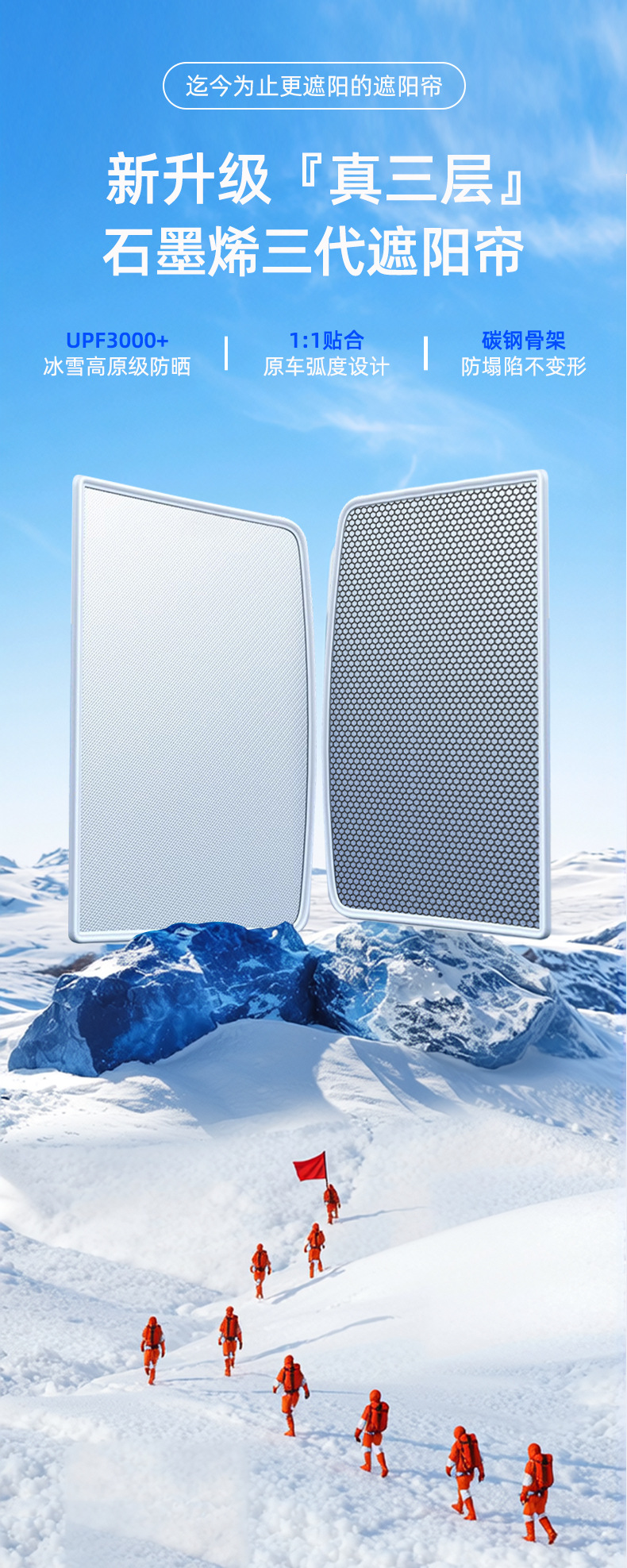 Suitable for Deep Blue L07/Sl03 Ice Crystal Sunroof Sunshade Graphene Canopy Sun Protection and Heat Insulation Sunshade