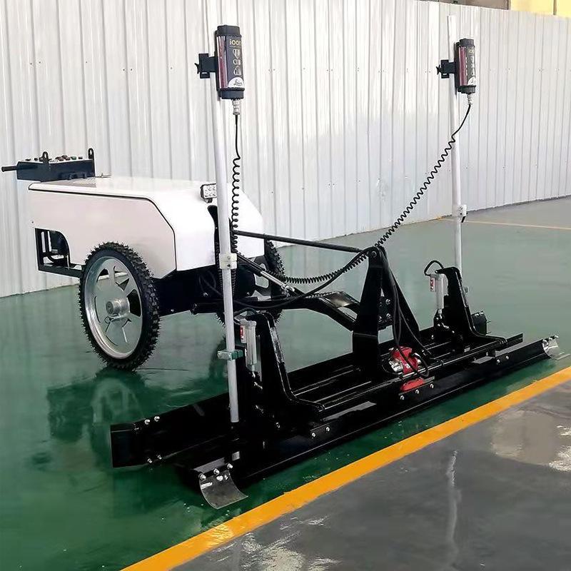 红外感应混凝土激光整平机 厂房车间地面摊铺机 两轮激光整平机