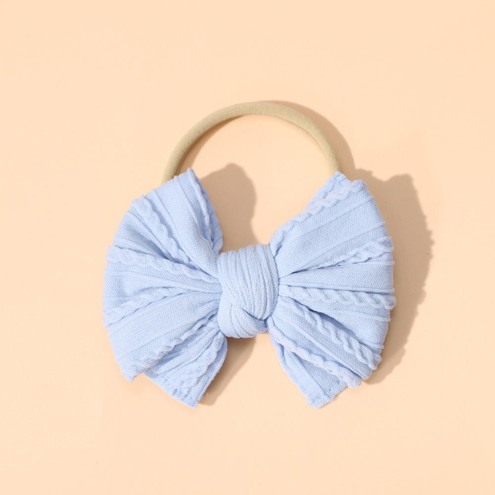  Cross-border New Children's Headwear Baby Cute Fabric Bow Hair Band Elastic Nylon Baby Headband_voghion.com