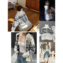 现货发OD25新款秋冬季加厚慵懒风高级感宽松针织开衫