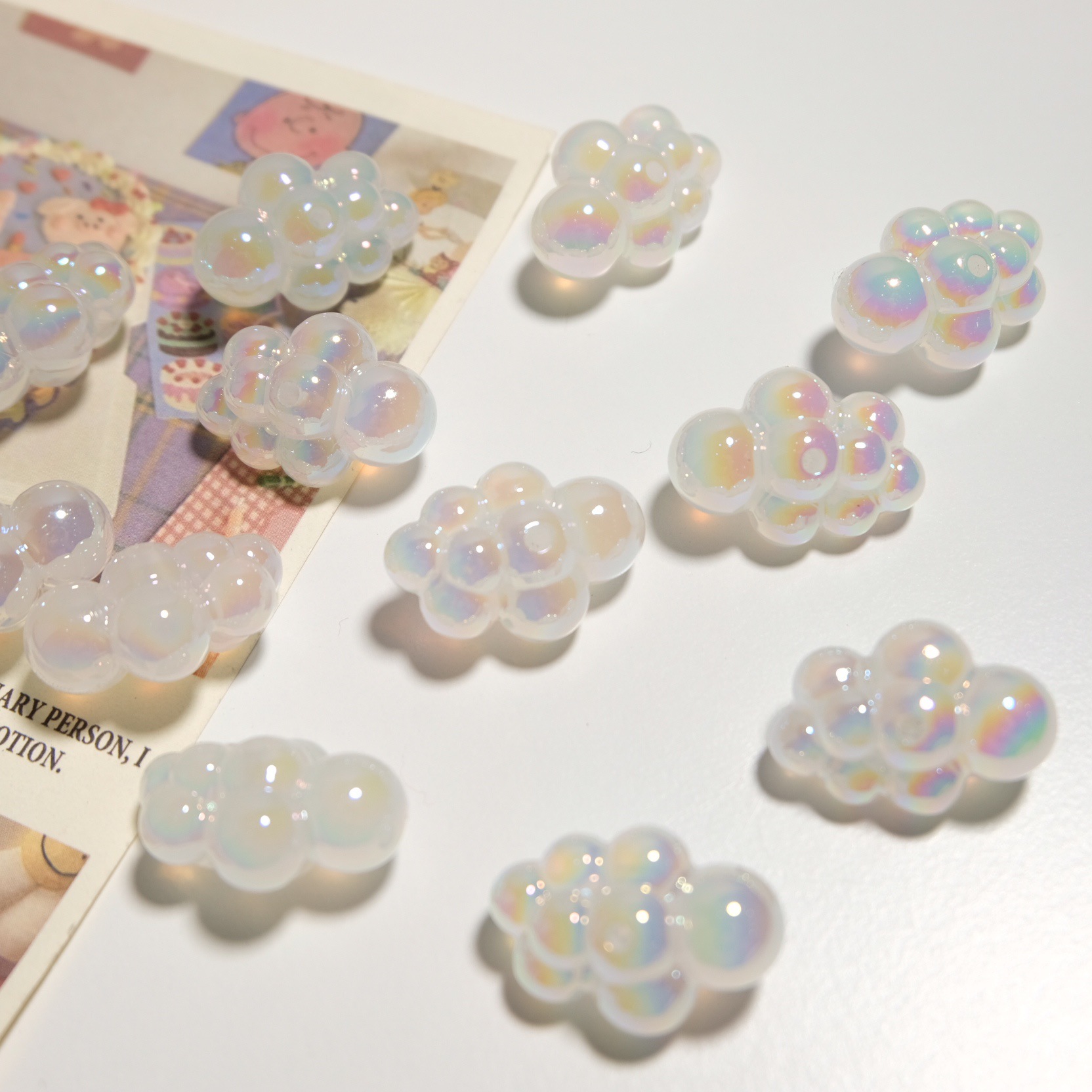 Clouds Pattern 1 Piece 17 * 24mm Arylic Clouds DIY Jewelry Accessories Beads