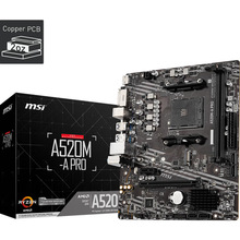 微/星A520M-A PRO DDR4电脑主板 支持5000系列CPU/AM4接口适用